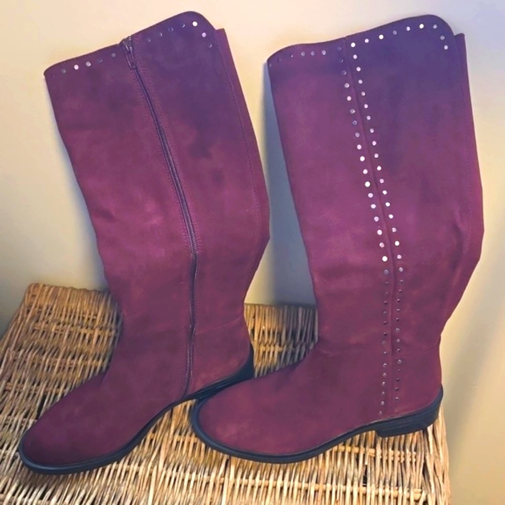 New Nc-Zoe maroon boots 7